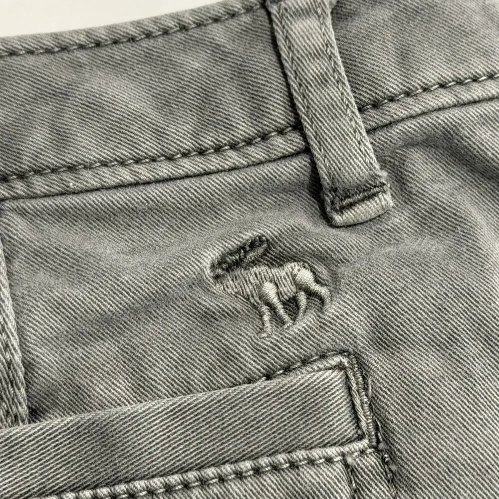 Abercrombie Kids High Rise Mini Shortie Shorts Size 16 Y2k Distressed Denim